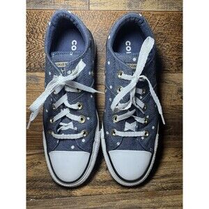 Converse Women’s Chuck Taylor All Star Low Polka Dot Denim Sneakers Size 6‎